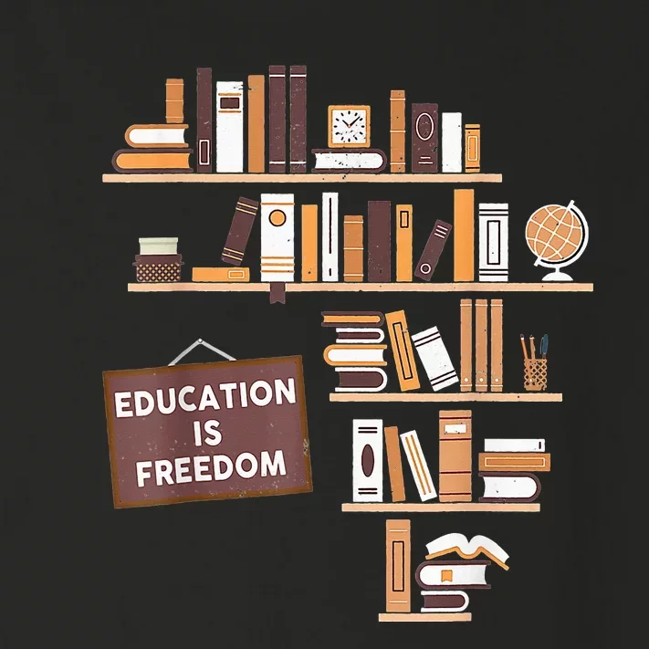 Education Is Freedom African American Black History Educator Toddler Long Sleeve Shirt