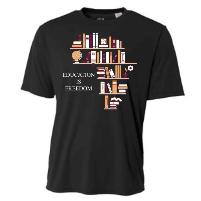 Education Is Freedom Cooling Performance Crew T-Shirt