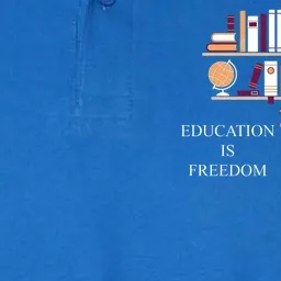 Education Is Freedom Softstyle Adult Sport Polo