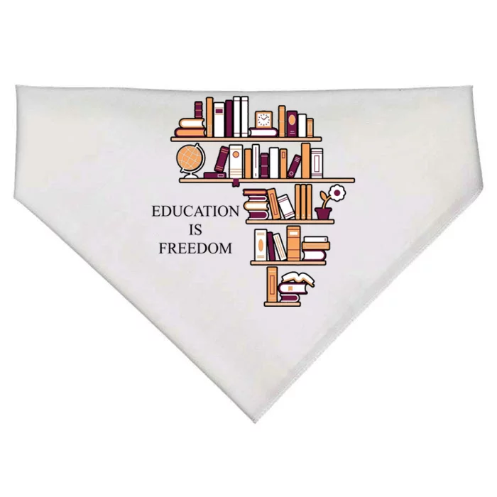 Education Is Freedom USA-Made Doggie Bandana