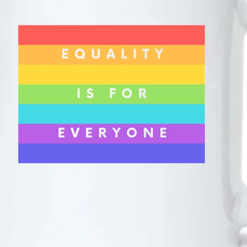 Equality Is For Everyone Equal Right Lgbtq Rainbow Pride Gift Black Color Changing Mug