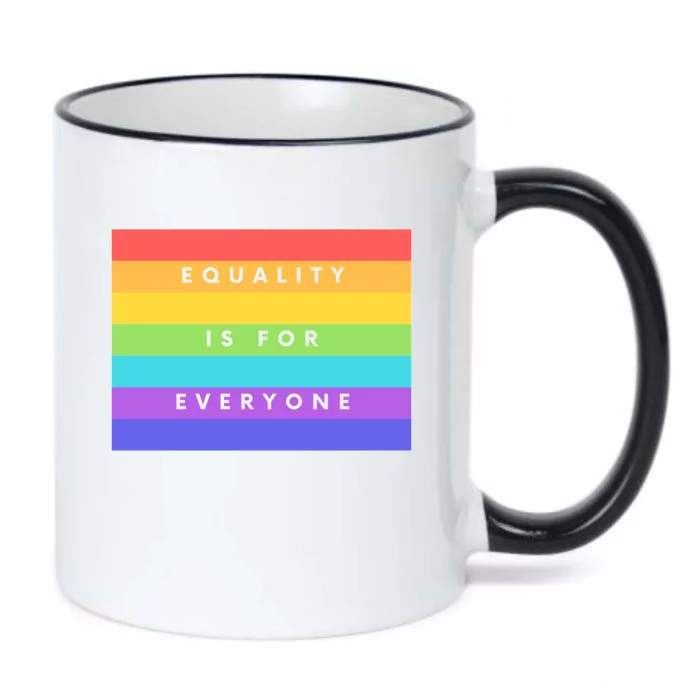 Equality Is For Everyone Equal Right Lgbtq Rainbow Pride Gift Black Color Changing Mug