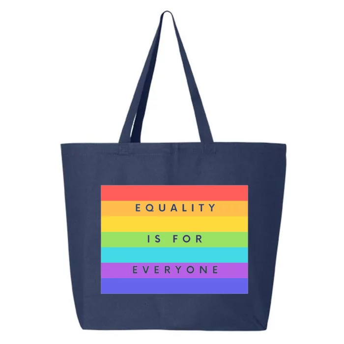 Equality Is For Everyone Equal Right Lgbtq Rainbow Pride Gift 25L Jumbo Tote