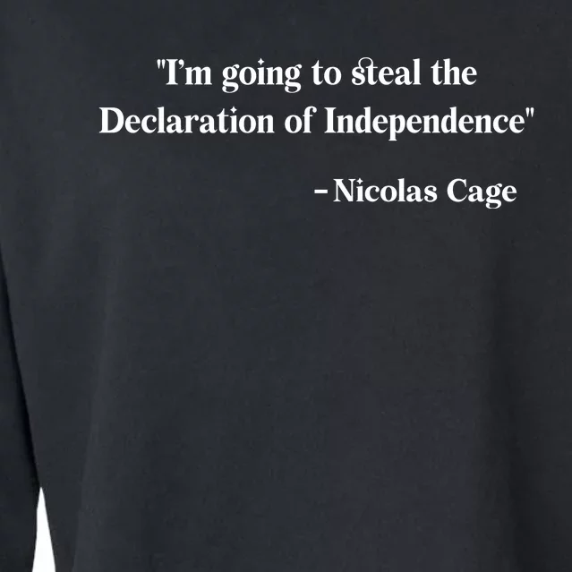 Emotionalclub Im Going To Steal The Declaration Of Independence Nicholas Cage Cropped Pullover Crew