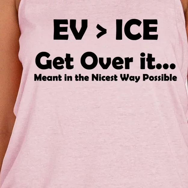 EV ICE Get Over It Women's Knotted Racerback Tank