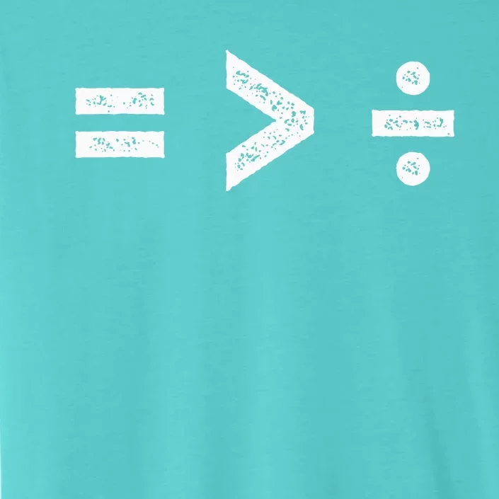 Equality Is Greater Than Division Symbols ChromaSoft Performance T-Shirt