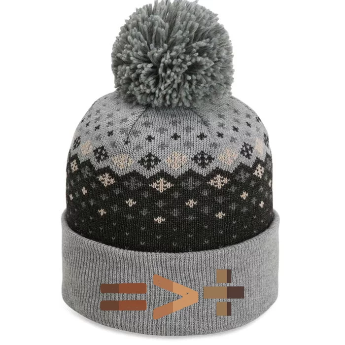 Equality Is Greater Than Division Unity The Baniff Cuffed Pom Beanie