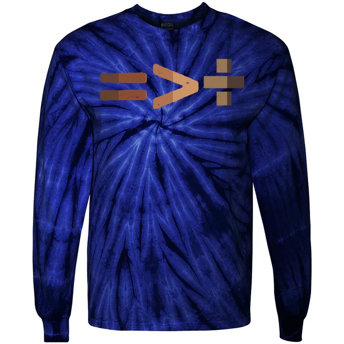 Equality Is Greater Than Division Unity Tie-Dye Long Sleeve Shirt