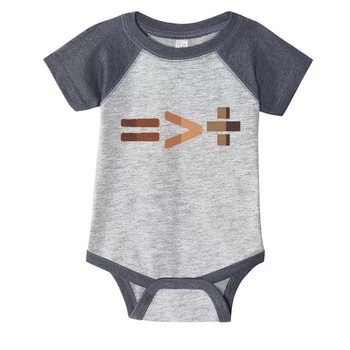 Equality Is Greater Than Division Unity Infant Baby Jersey Bodysuit