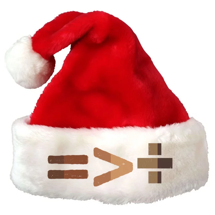 Equality Is Greater Than Division Unity Premium Christmas Santa Hat