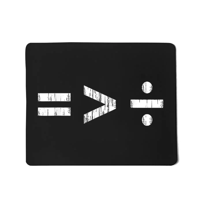 Equal Is Greater Than Divided BLM Equality Unity Love Mousepad