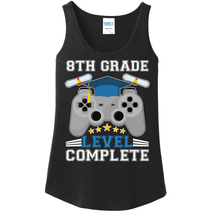 Eight 8th Grade Level Complete Gamer Graduation Ladies Essential Tank