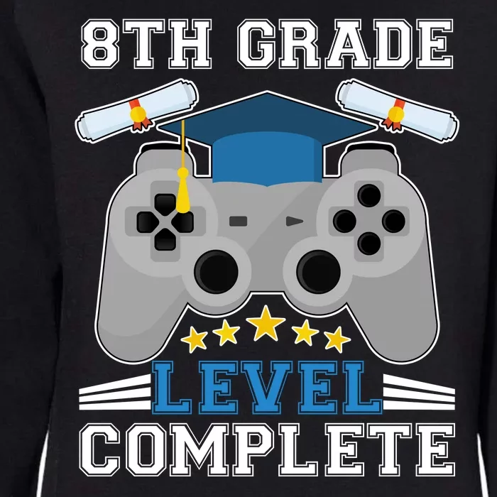 Eight 8th Grade Level Complete Gamer Graduation Womens California Wash Sweatshirt