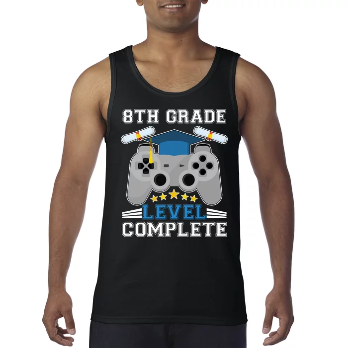 Eight 8th Grade Level Complete Gamer Graduation Tank Top