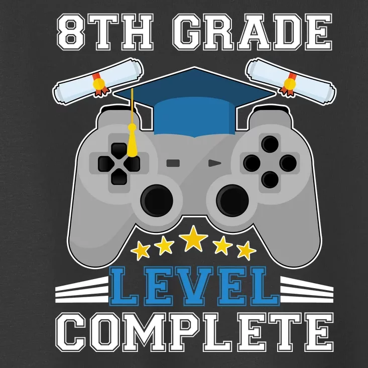 Eight 8th Grade Level Complete Gamer Graduation Toddler T-Shirt