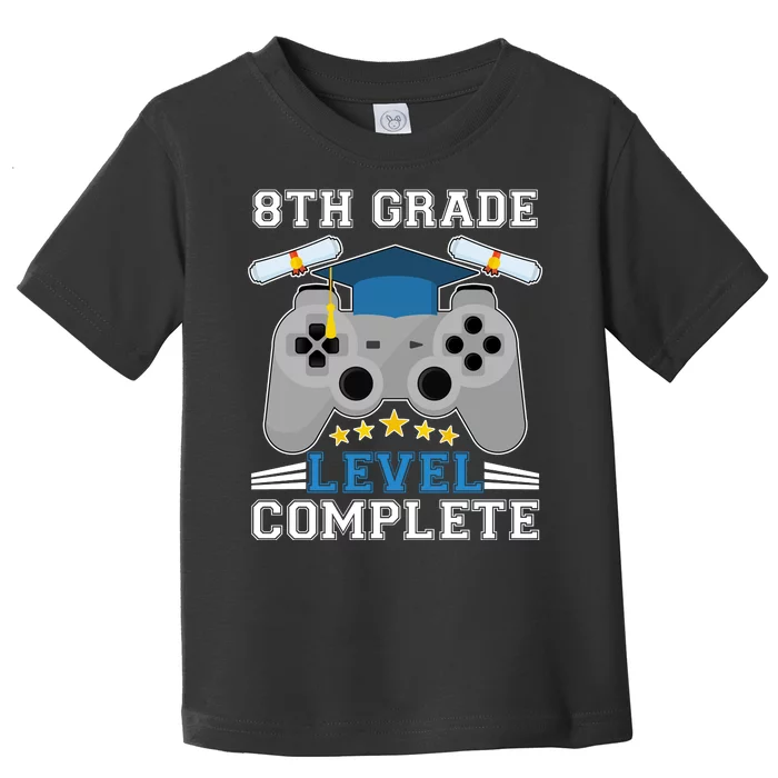 Eight 8th Grade Level Complete Gamer Graduation Toddler T-Shirt