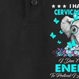 Elephant I Have Cervical Cancer Awareness Gifts Dry Zone Grid Performance Polo