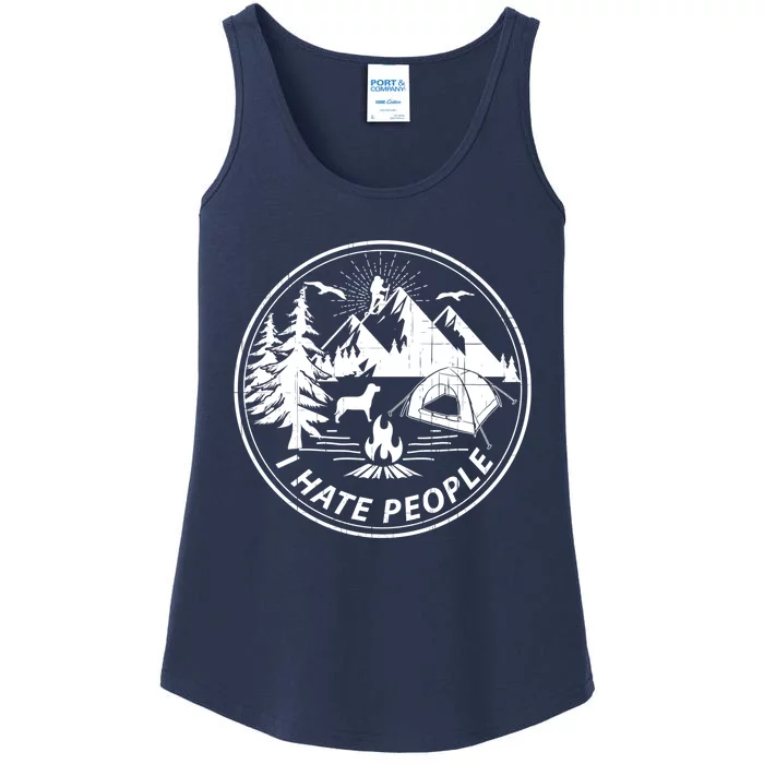 Epic I Hate People Design For Camping Lovers Ladies Essential Tank