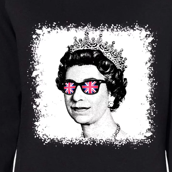 Elizabeth Ii Her Royal Highness British Crown Union Gift Womens California Wash Sweatshirt