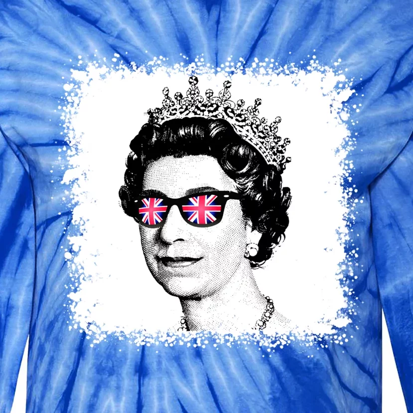 Elizabeth Ii Her Royal Highness British Crown Union Gift Tie-Dye Long Sleeve Shirt