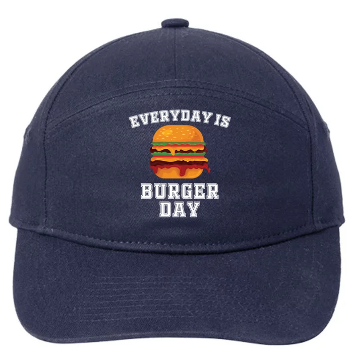 Everyday Is Hamburger Day Gift 7-Panel Snapback Hat