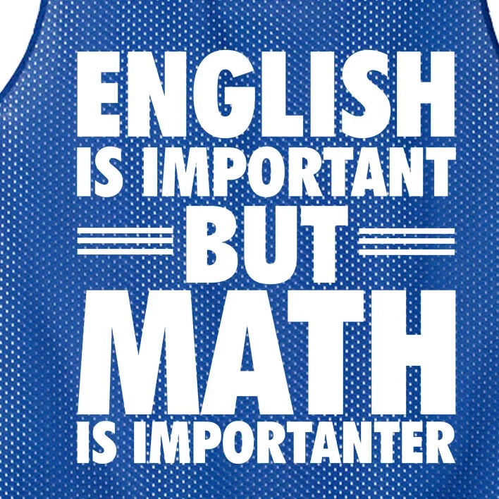 English Is Important But Math Is Importanter Mesh Reversible Basketball Jersey Tank