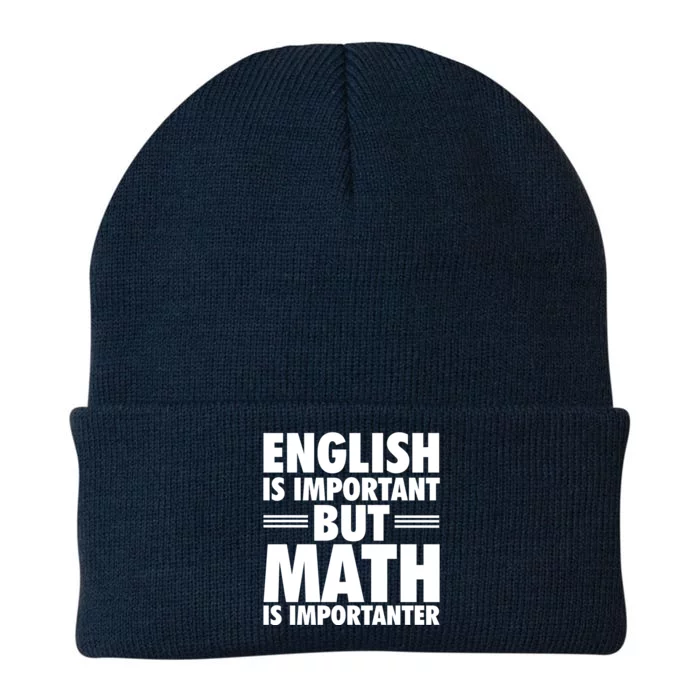 English Is Important But Math Is Importanter Knit Cap Winter Beanie