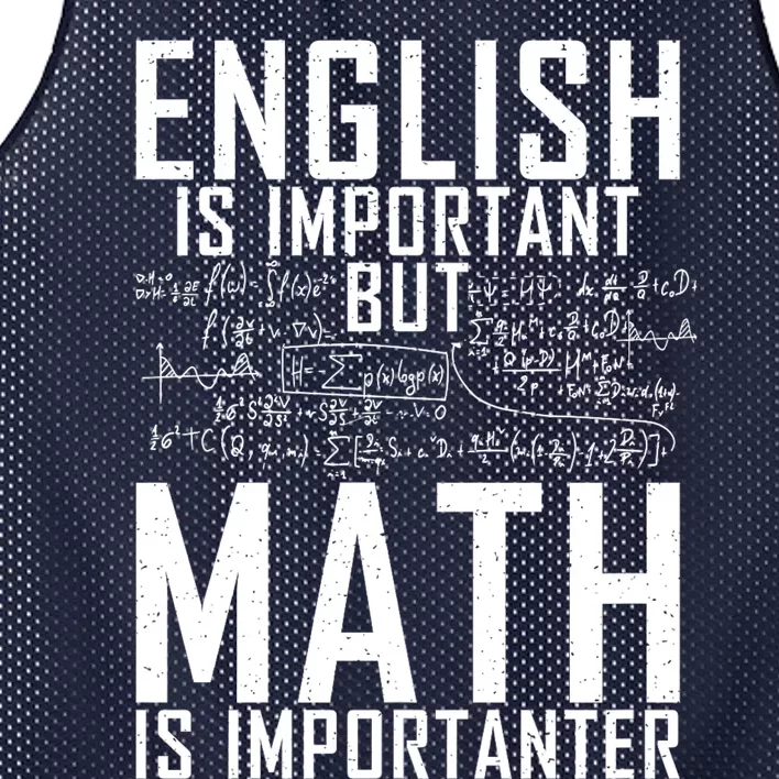 English Is Important But Math Is Importanter Teaching Math Mesh Reversible Basketball Jersey Tank