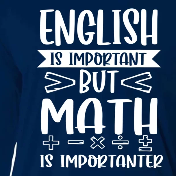 English Is Important But Math Is Importanter Cooling Performance Long Sleeve Crew