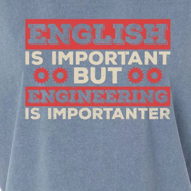 Engineering Is Importanter Engineer Dads Engineering Gift Garment-Dyed Women's Muscle Tee