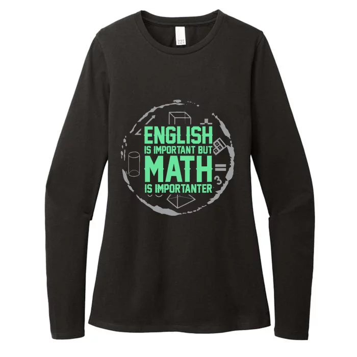 English Is Important But Math Is Importanter Math Lover Womens CVC Long Sleeve Shirt