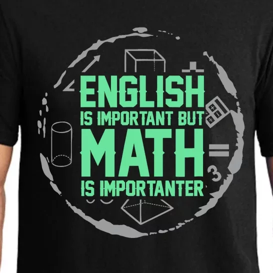 English Is Important But Math Is Importanter Math Lover Pajama Set