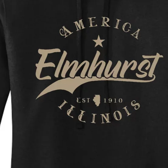 Elmhurst Il Illinois Women's Pullover Hoodie