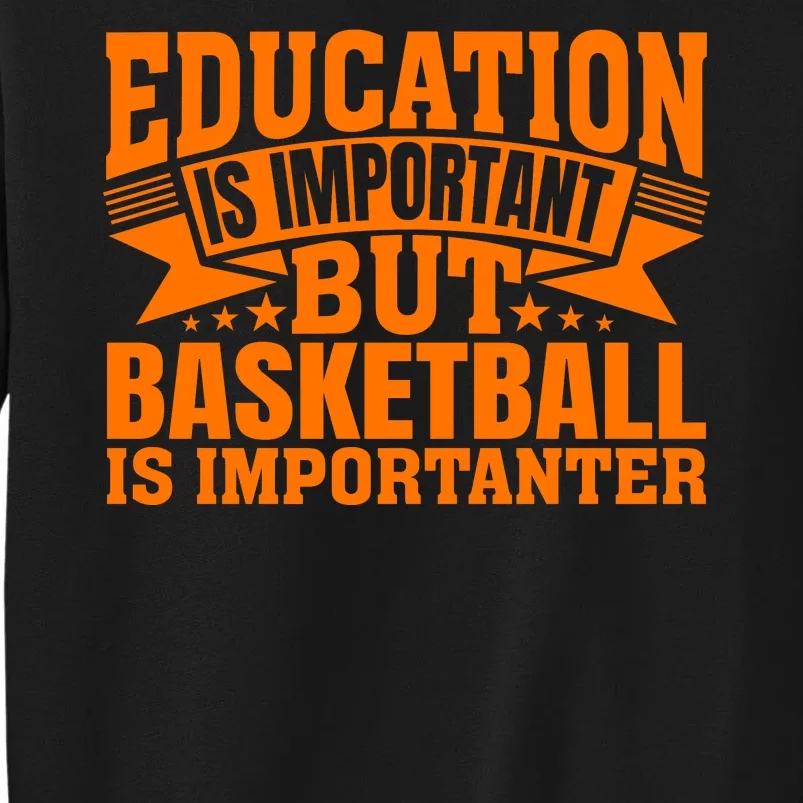 Education Is Important But Basketball Is Importanter Sweatshirt