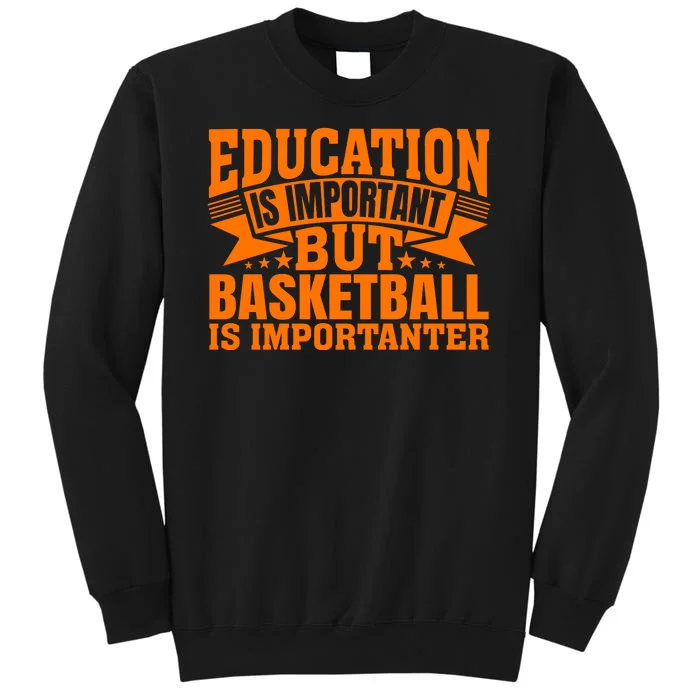 Education Is Important But Basketball Is Importanter Sweatshirt