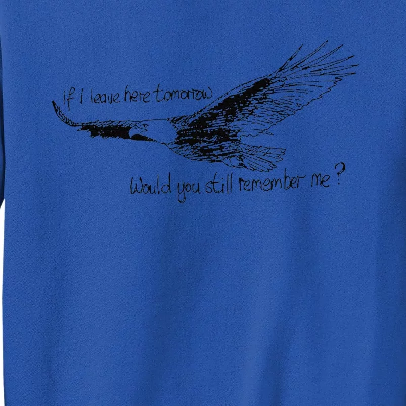 Eagle If I Leave Here Tomorrow Would You Still Remember Me Tall Sweatshirt