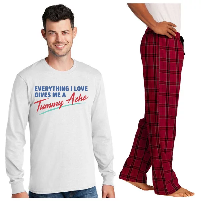 Everything I Love Gives Me A Tummy Ache Long Sleeve Pajama Set