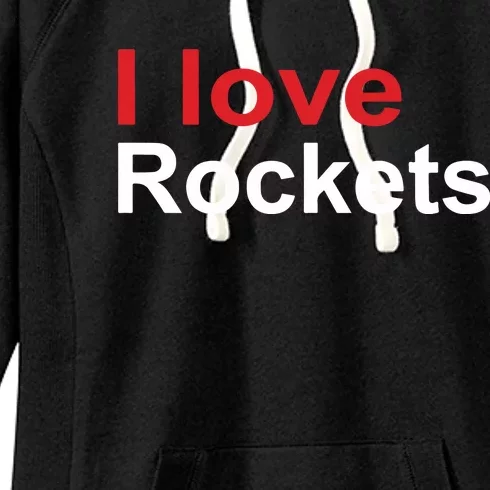 Elon I Love Rockets Women's Fleece Hoodie