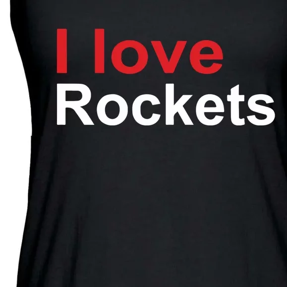 Elon I Love Rockets Ladies Essential Flowy Tank