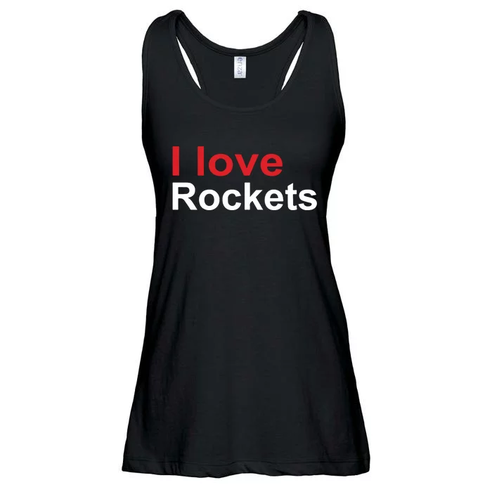 Elon I Love Rockets Ladies Essential Flowy Tank