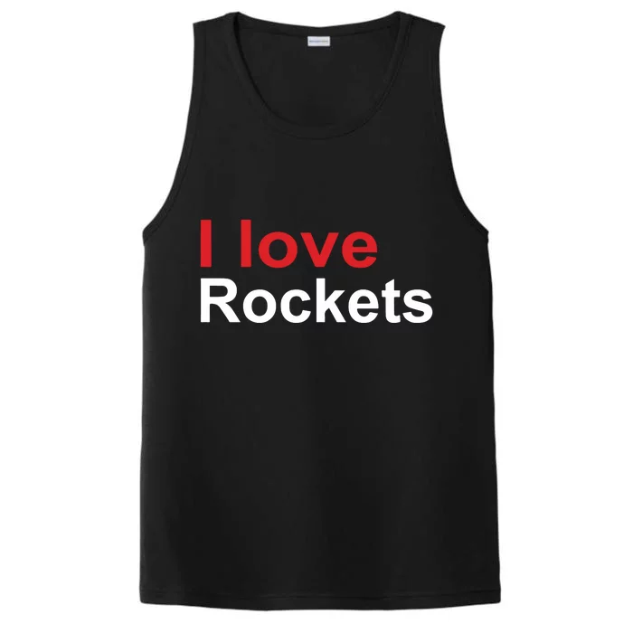 Elon I Love Rockets Performance Tank