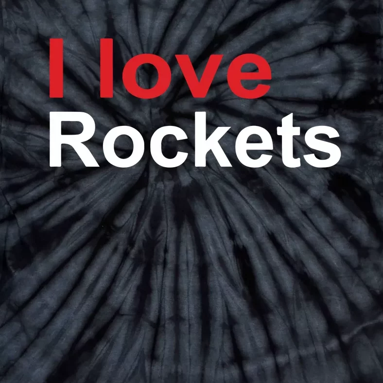 Elon I Love Rockets Tie-Dye T-Shirt