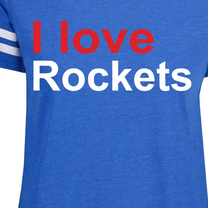 Elon I Love Rockets Enza Ladies Jersey Football T-Shirt