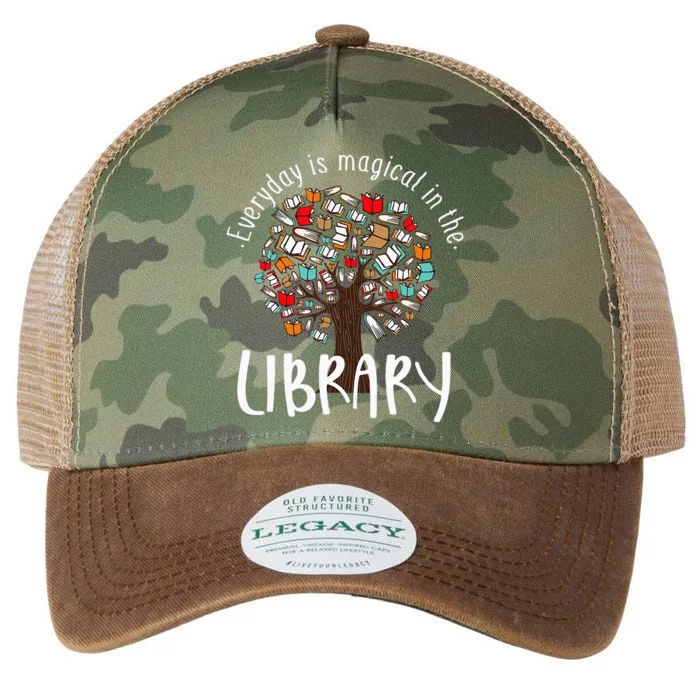 Everyday Is Magical In the Library Book Lover Top Librarian Legacy Tie Dye Trucker Hat