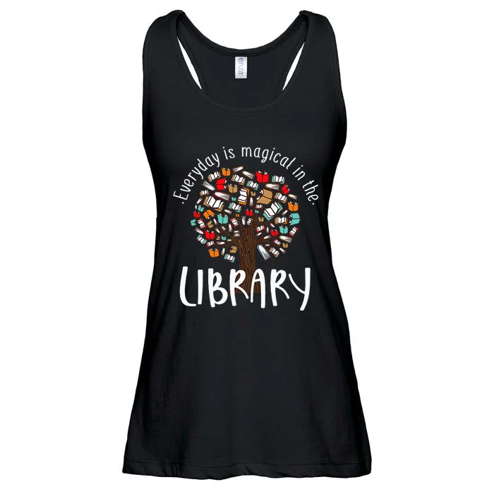 Everyday Is Magical In the Library Book Lover Top Librarian Ladies Essential Flowy Tank