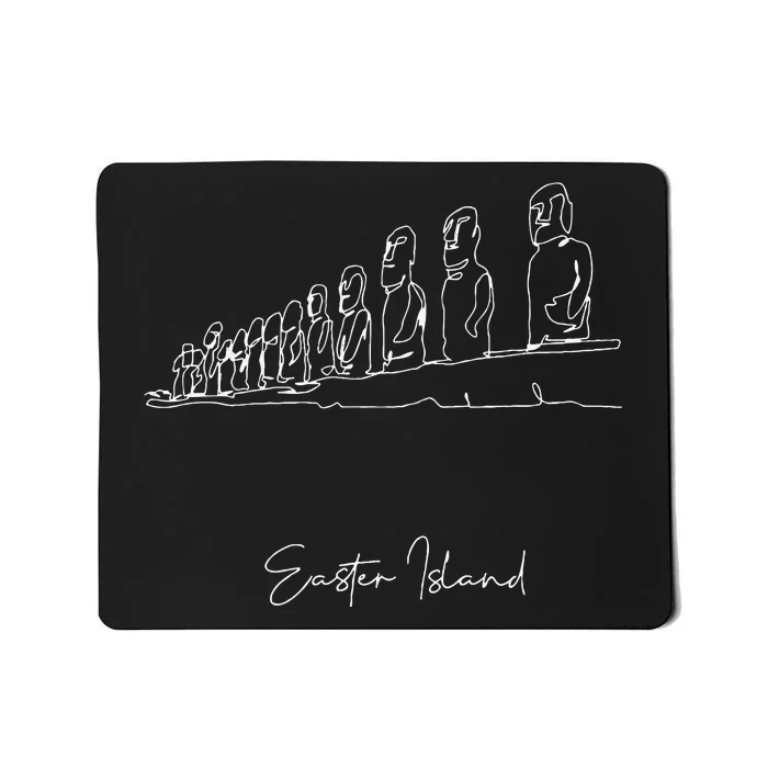 Easter Island Moai Statue Monolith World Mystery Mousepad