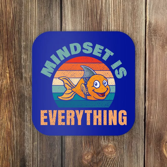 Everything Is Mindset Motivational Inspiration Shark Fin Gift Coaster