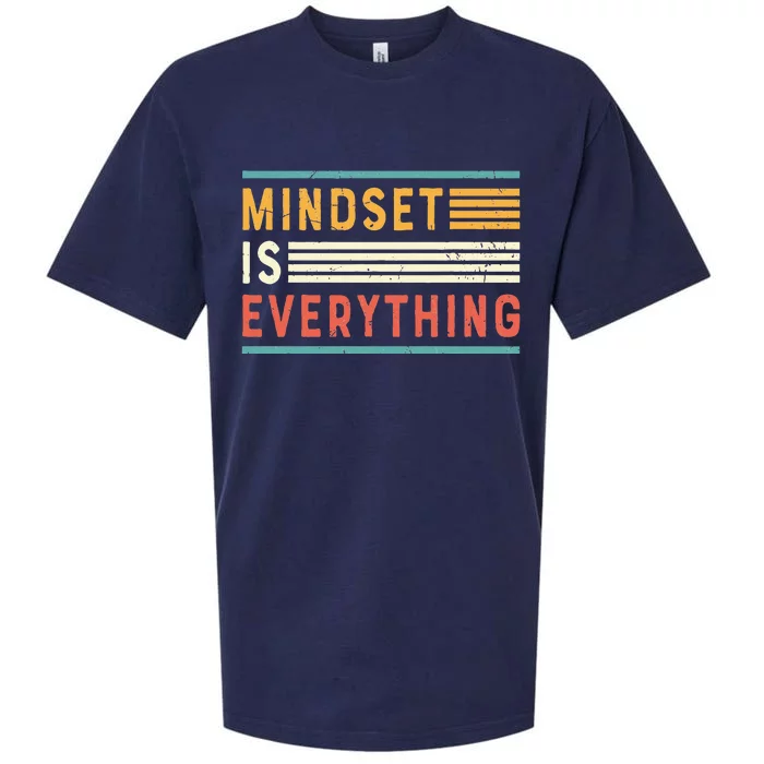 Everything Is Mindset Inspirational Mind Motivational Quote Sueded Cloud Jersey T-Shirt