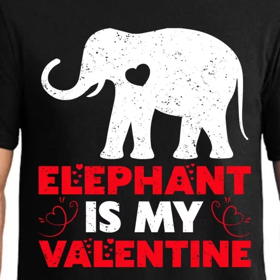 Elephant Is My Valentine Funny Elephant Valentine's Day Gift Pajama Set