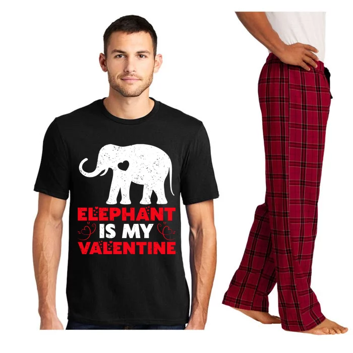 Elephant Is My Valentine Funny Elephant Valentine's Day Gift Pajama Set